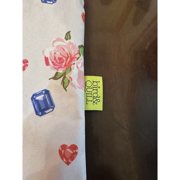 Birdie & Quill Tote Bag Drama Queen Embelliished Large White NWT - Picture 3 of 6